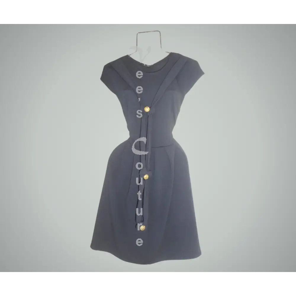 Button Knot Dress Dress